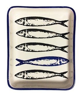 Travessa Mini Sardinha Cobalto