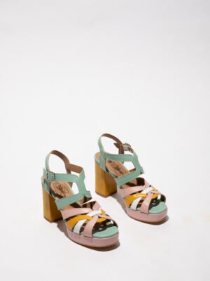 Sandálias ETIR Amarela/Rosa Claro/Branco/ Hortelã